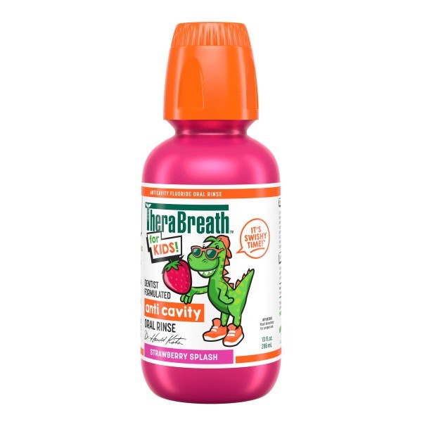 Kids Fluoride Mouthwash with Strawberry Flavor - 2 Pack, 10 fl oz