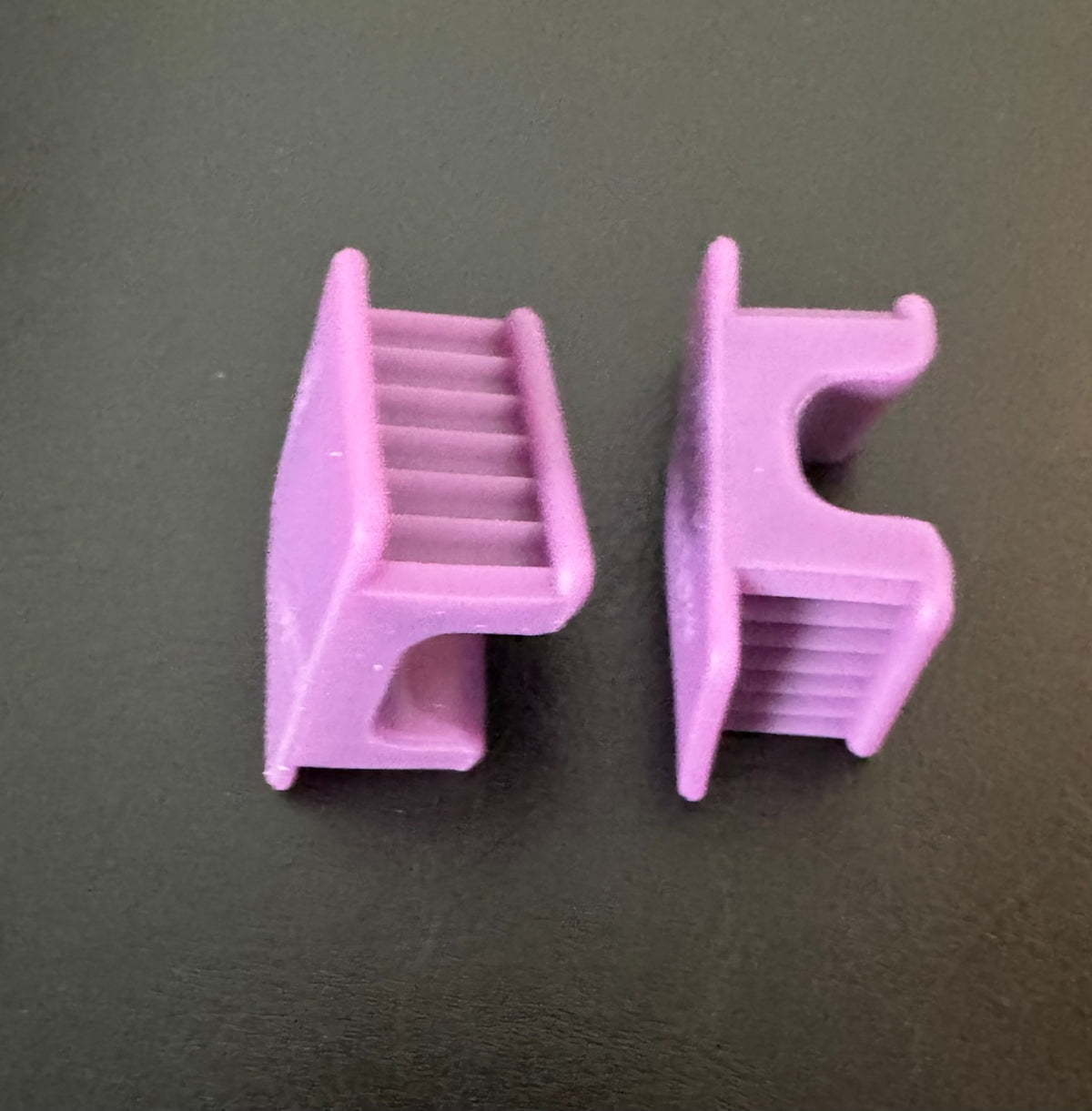 Silicone Mouth Props Bite Blocks, 2 Large Purple for Dental or Tattoo Piercing