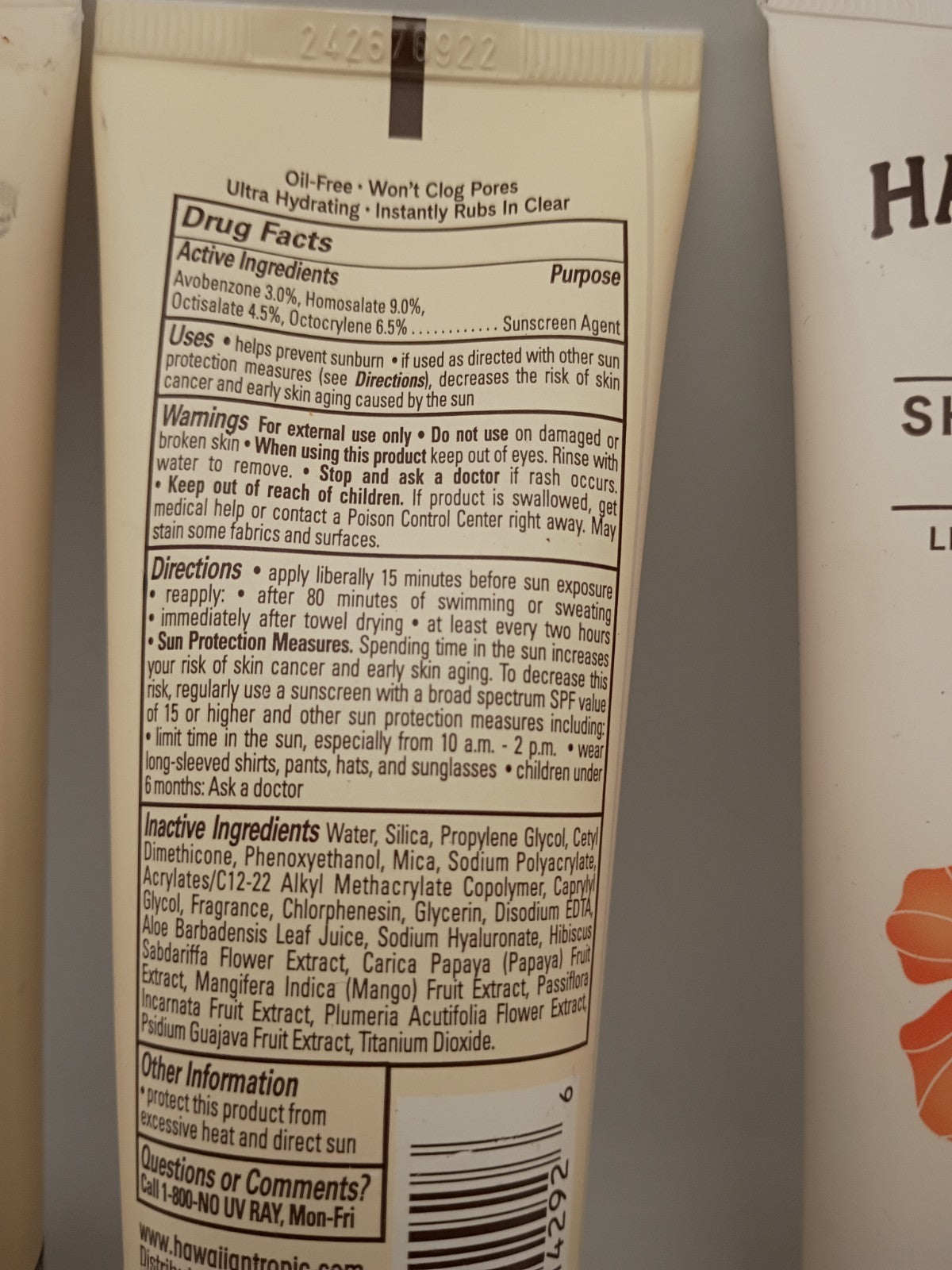 Hawaiian Tropic SPF 60 Sunscreen Lotion Face & Body 4-Pack - No Caps