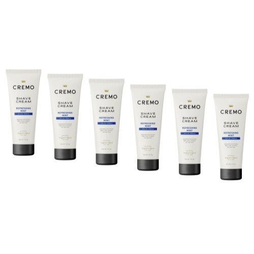 Cooling Shaving Cream with Mint for Razor Burn Relief - 6 Fl Oz, Pack of 6