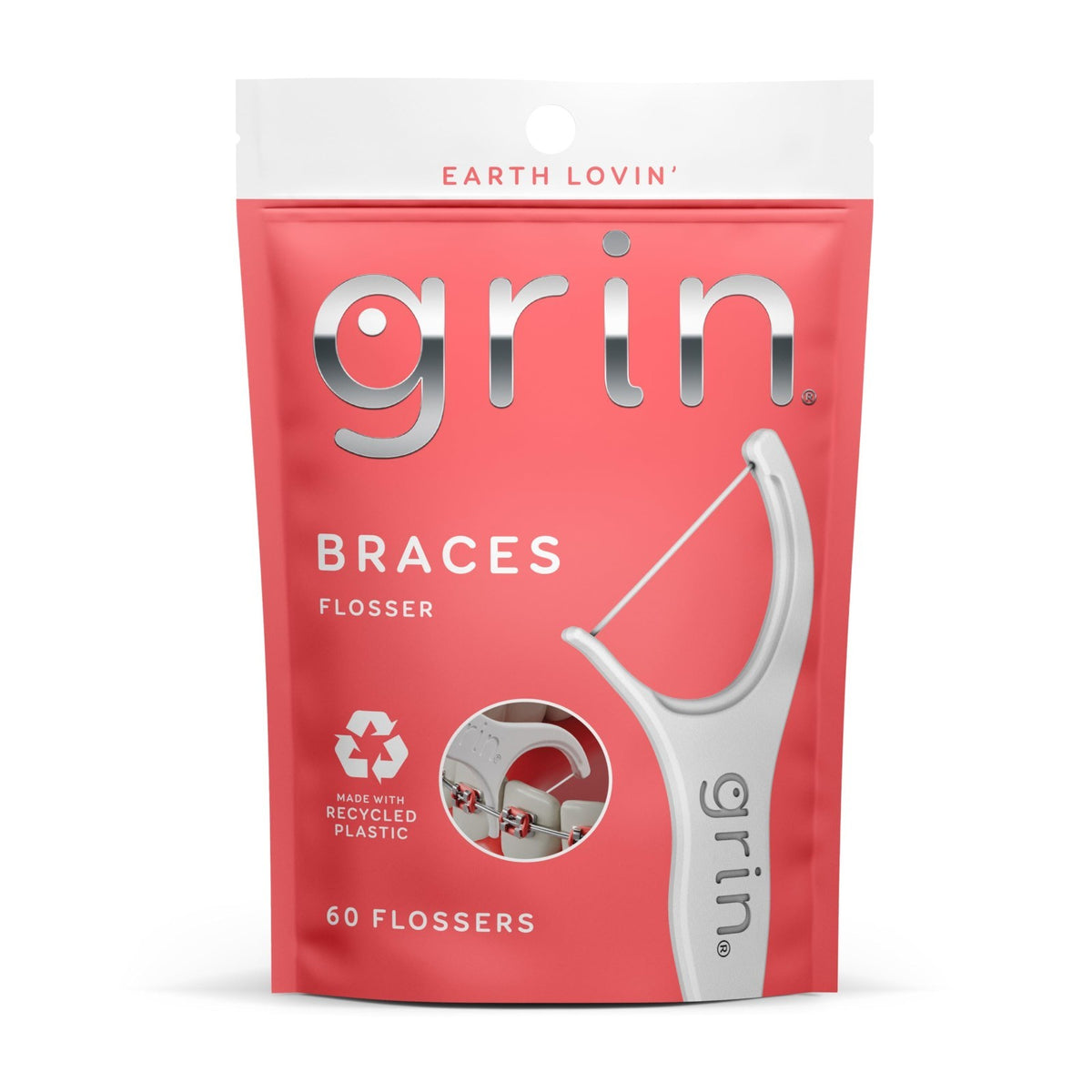 Braces Floss Picks - 60 Count Dental Flossers for Braces & Wires