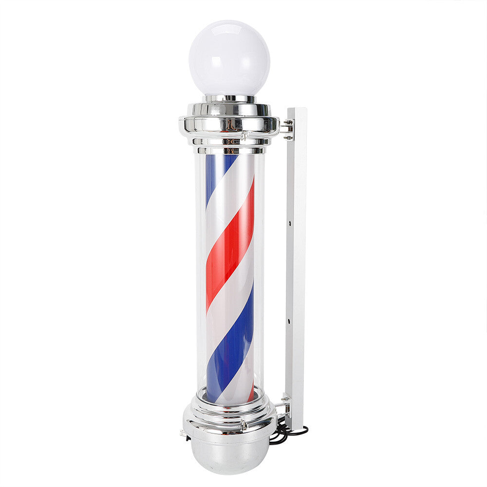 Outdoor Barber Pole Light with Rotating LED Stripes for Hair Salon Signage