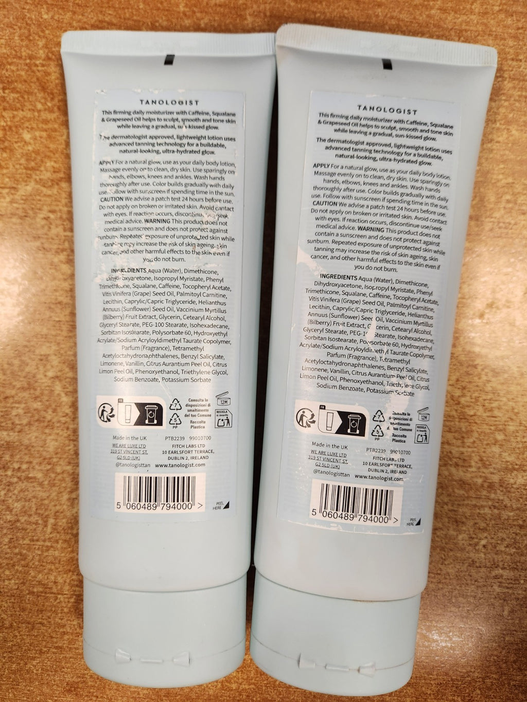 2 Pack Firming Daily Glow Lotion - Natural Tan, Hydrating & Long-Lasting
