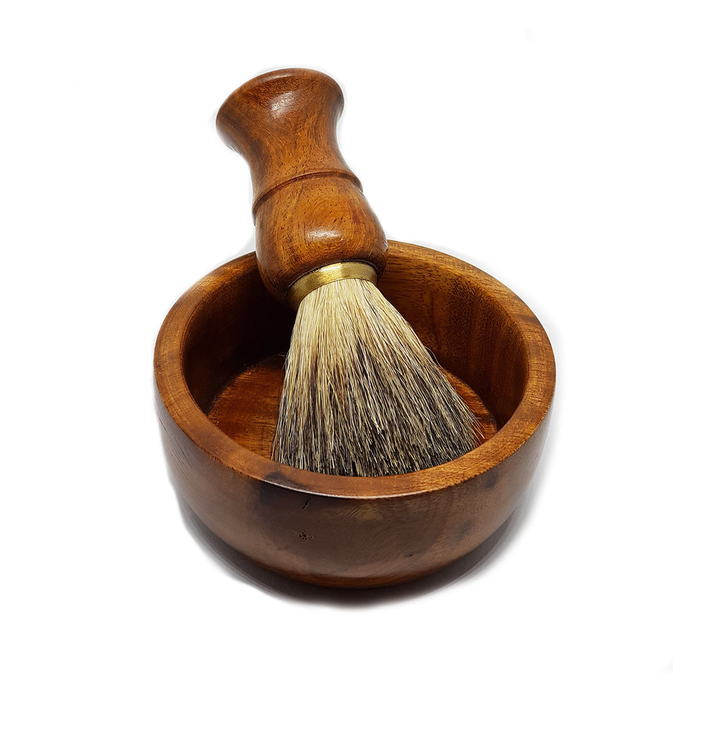 Luxury Barber Shaving Kit with Straight Razor & Leather Strop Set