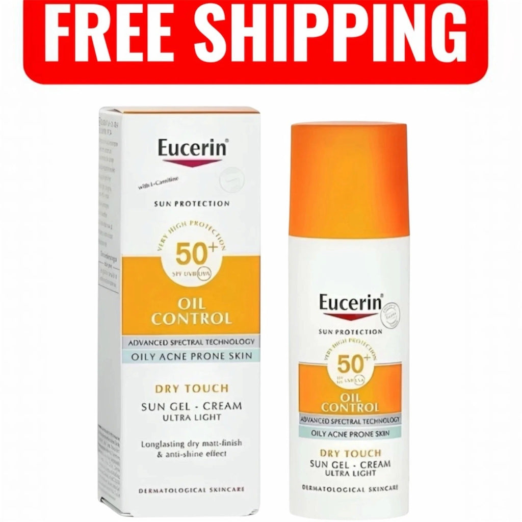 Eucerin Oil Control SPF 50+ Sun Gel Cream for Oily & Acne-Prone Skin 50ml