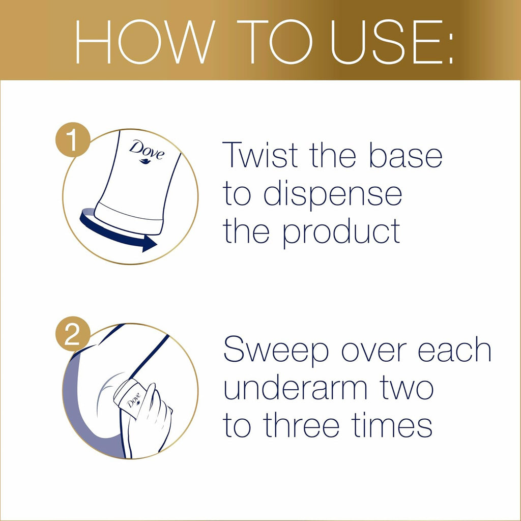 Dove Antiperspirant Deodorant Stick Peach Blossom & Rice Milk 3 Pack