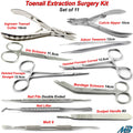Ingrown Toenail Removal Surgical Kit - Podiatry Nail Extraction Tools Set