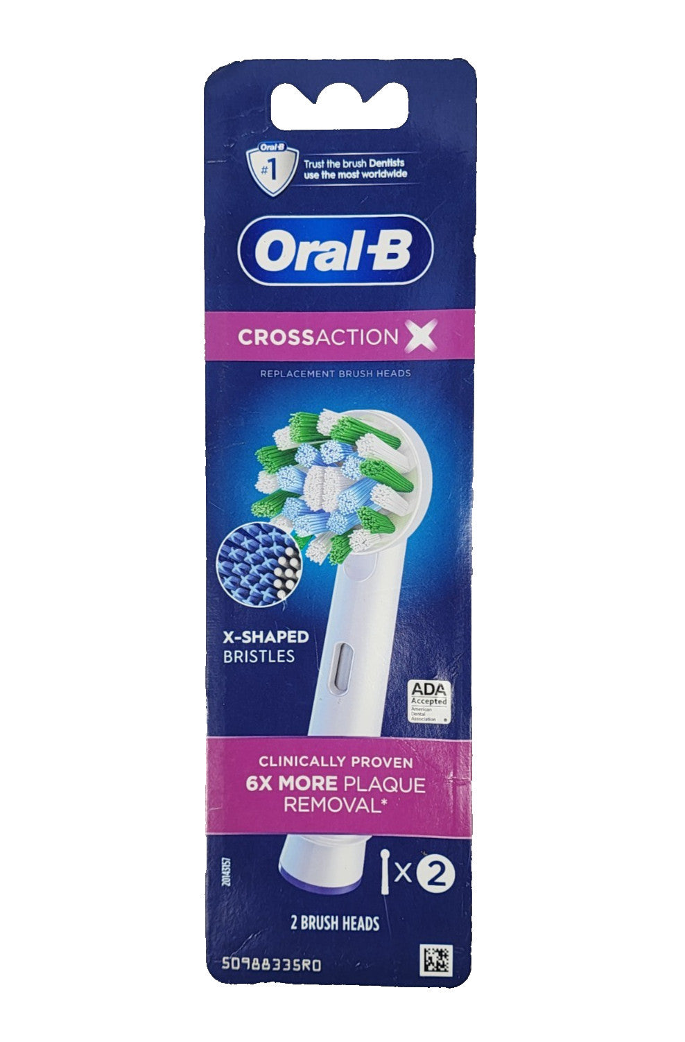 Electric Toothbrush Replacement Heads - CrossAction 2 Pack
