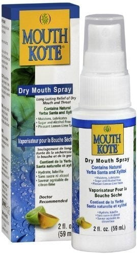 Dry Mouth & Throat Spray with Yerba Santa - Long Lasting Oral Moisturizer, Sugar-Free, Lemon-Lime Flavor