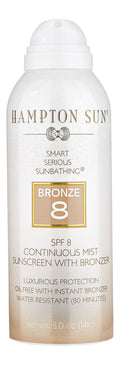 SPF 8 Bronze Continuous Mist Sunscreen - Water-Resistant, Hypoallergenic, 5 oz