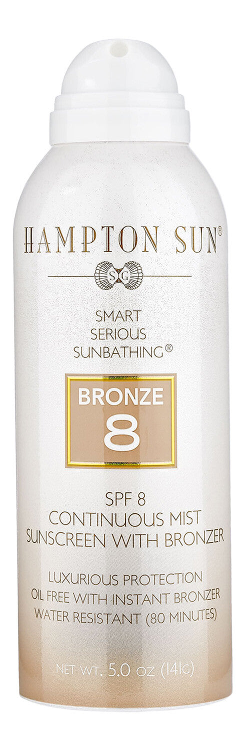 SPF 8 Bronze Continuous Mist Sunscreen - Water-Resistant, Hypoallergenic, 5 oz