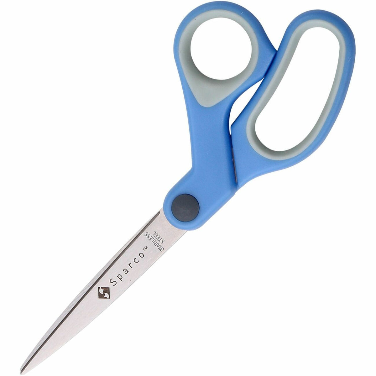 Multipurpose Bent Scissors - 8 Inch Stainless Steel Blue Handle