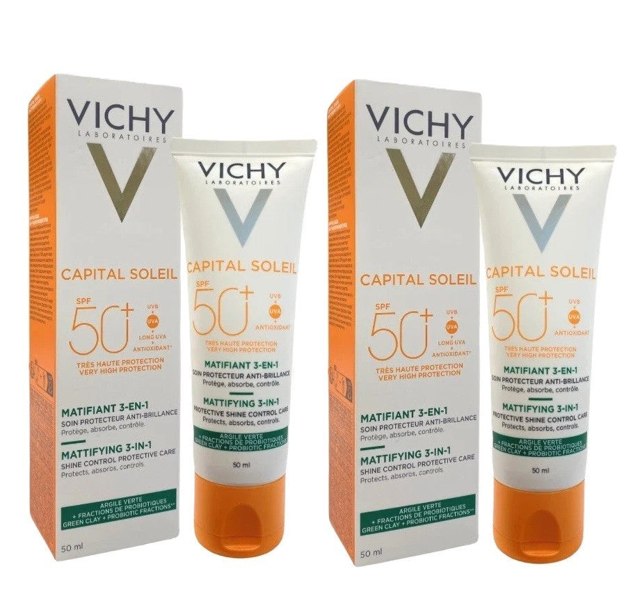 Vichy Capital Soleil SPF 50+ Mattifying 3-in-1 Shine Control Face Care 50ml