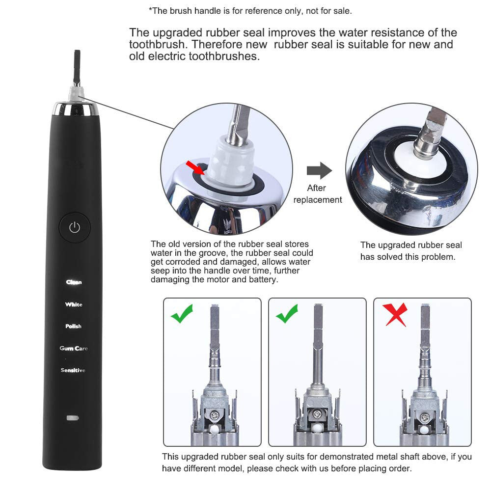 Waterproof Rubber Seal Replacement for Philips Sonicare Electric Toothbrush