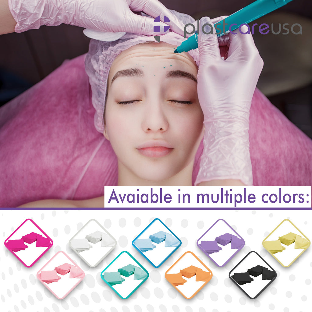 Disposable Green Dental Bibs - 50 Pack for Dental, Tattoo, Tray & Nail Chair Covers