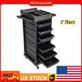 Lockable Salon Trolley Cart with 7 Tiers for Hair & Beauty Tools