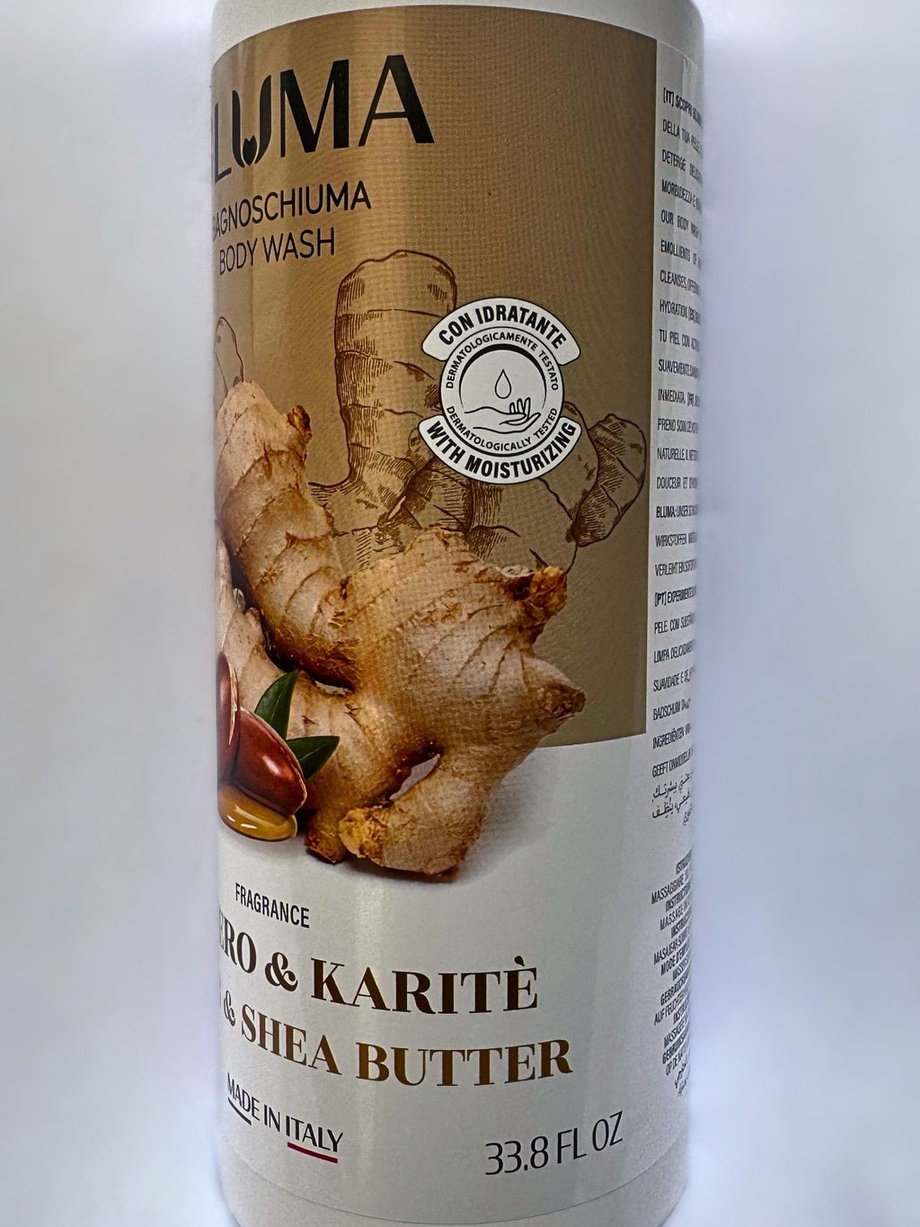Ginger & Shea Body Wash 33.8oz - Moisturizing & Spa-Like Cleansing
