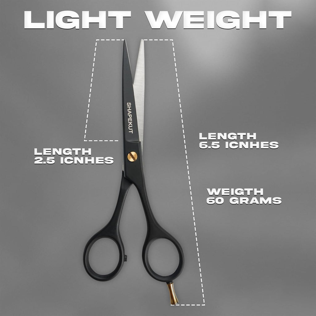 Professional Haircut Scissors 6.5 Inch for Barbers and Home Use - High Carbon Steel