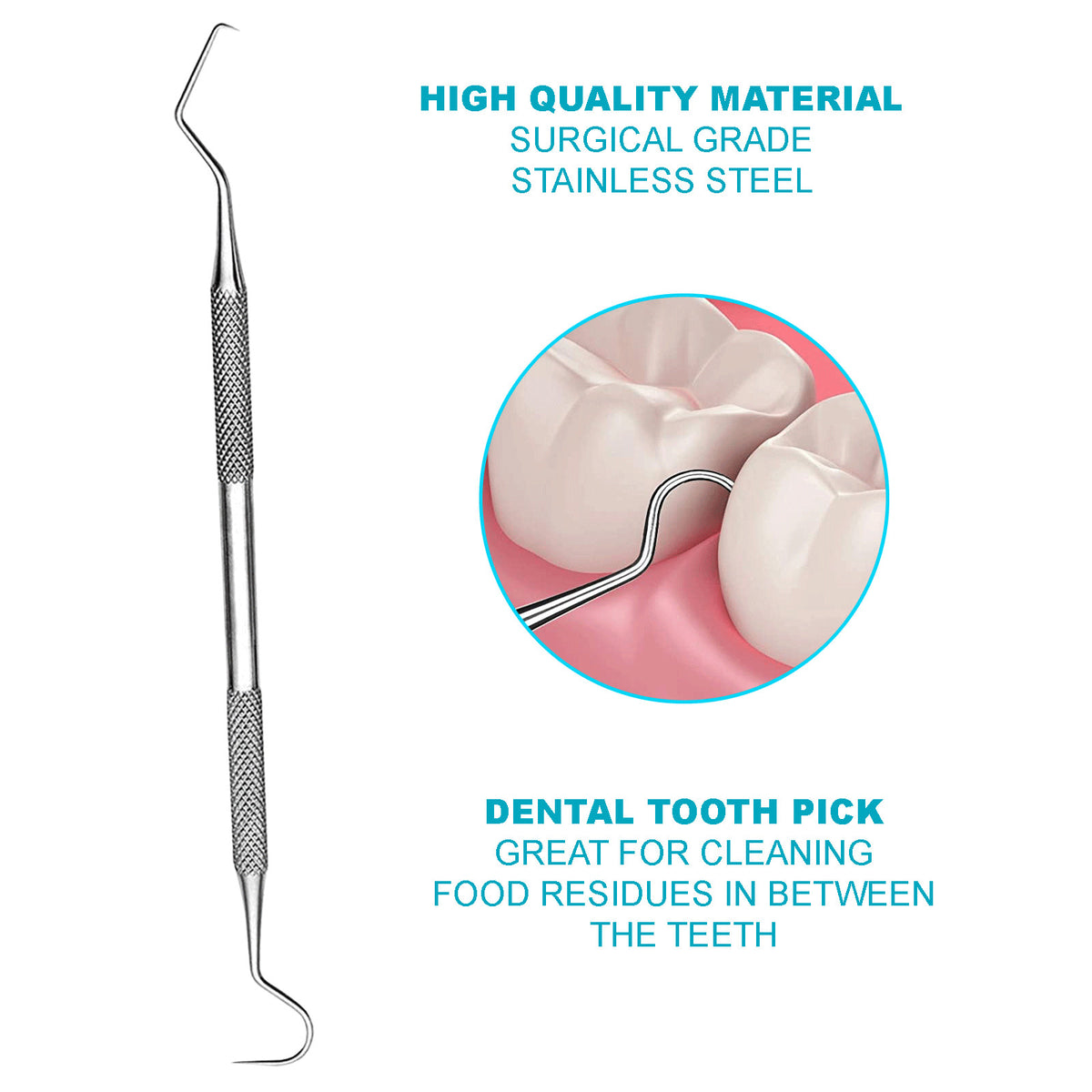 Dental Tooth Cleaning Kit for Plaque and Tartar Removal - Professional Oral Care Tools
