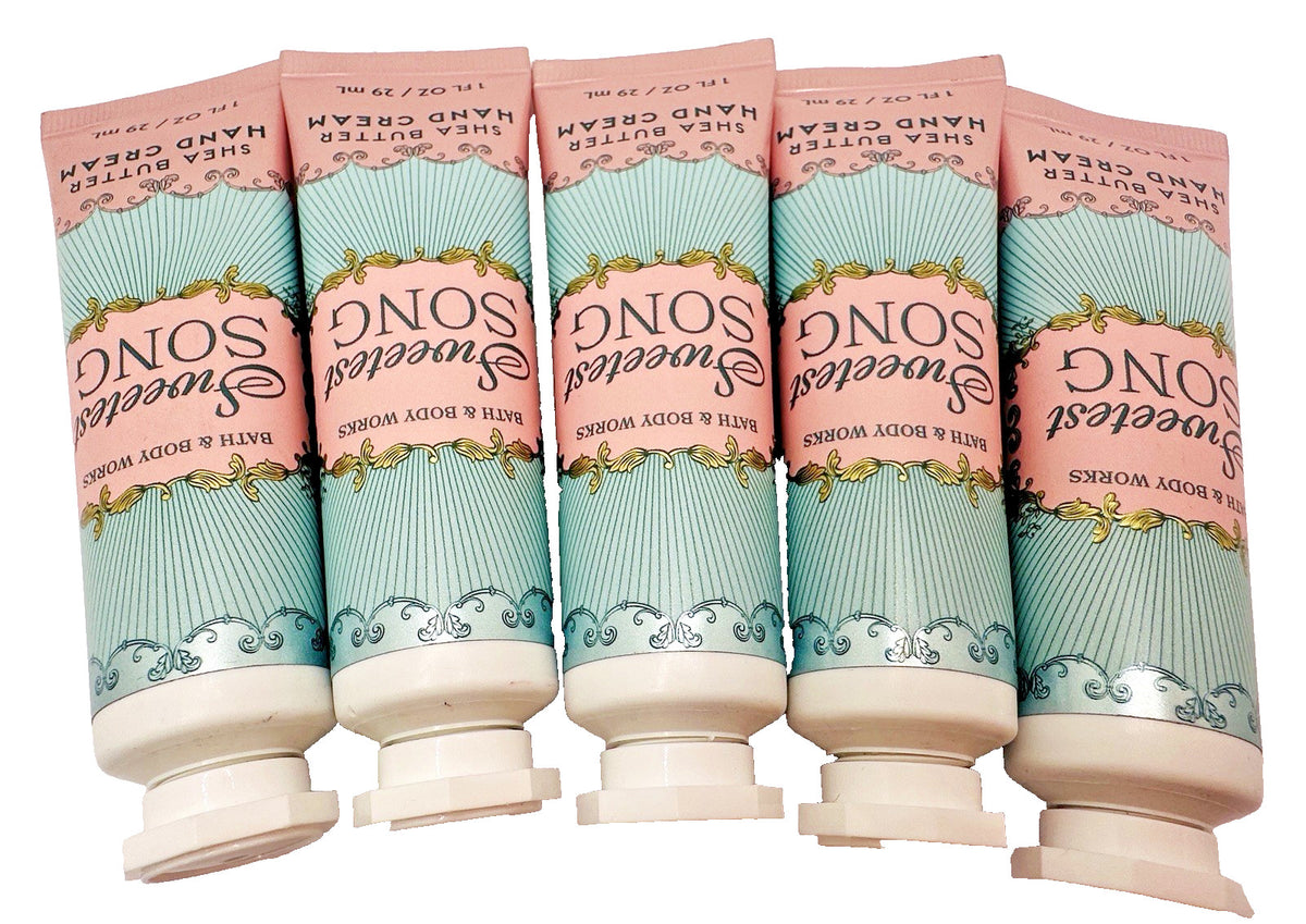 Bath & Body Works Sweetest Song Hand Cream Set 1 Oz x5 - Moisturizing Gift