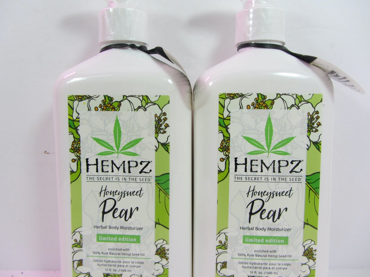 Hempz Honeysweet Pear Body Moisturizer Set - Hydrating Lotion for All Skin Types
