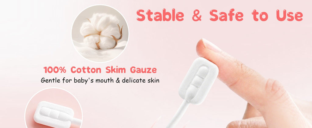 Disposable Baby Toothbrush & Tongue Cleaner 52Pcs Gentle Oral Care Set