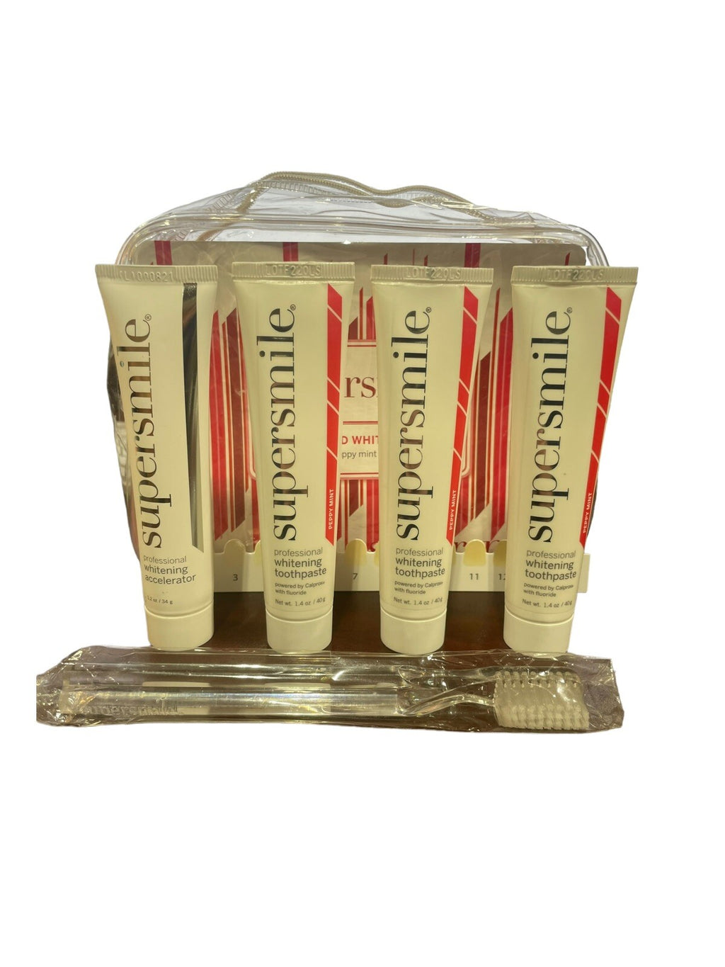 Kit with Peppy Mint Flavor - 5 Piece Starter Set for Bright Smile