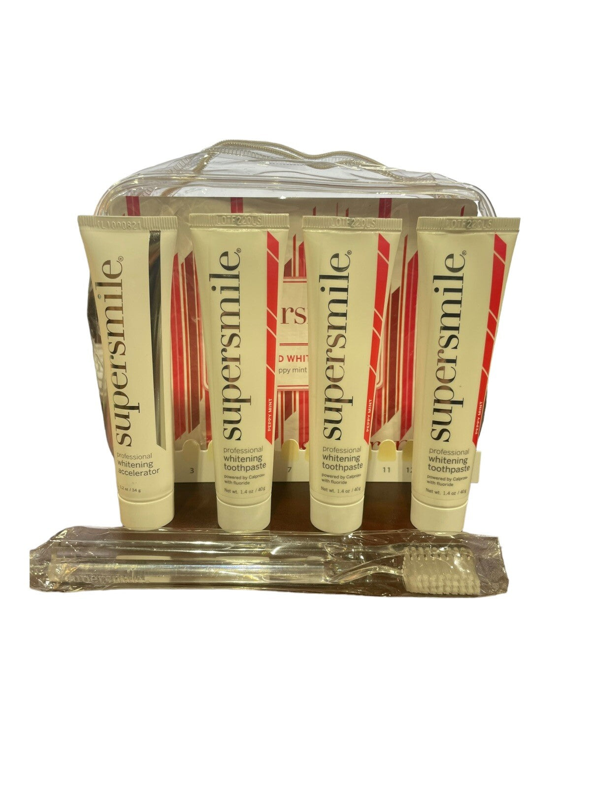Kit with Peppy Mint Flavor - 5 Piece Starter Set for Bright Smile