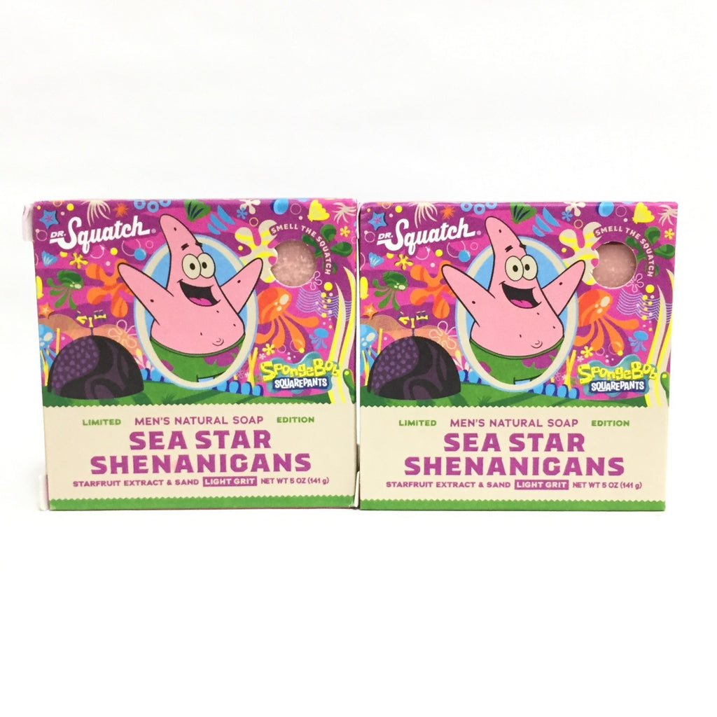 (2 Pack) Men's Natural Bar Soap - Sea Star Shenanigans with Starfruit & Sand, 5 oz