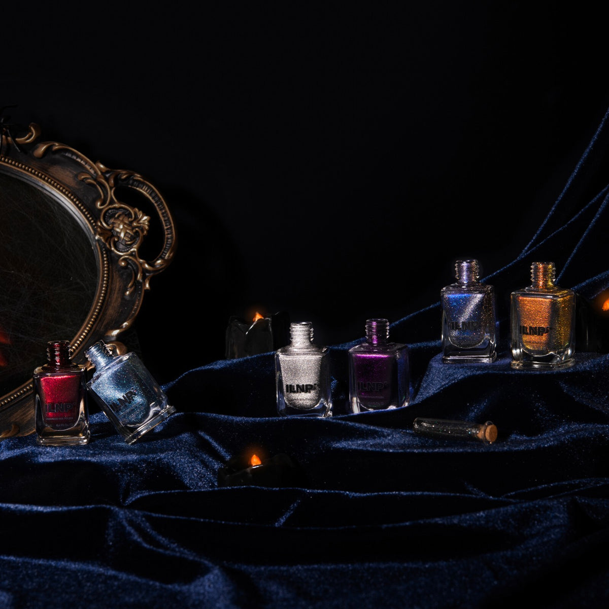 ILNP Coven Collection Nail Polish Set - Eerie Midnight Shades, 6 Colors