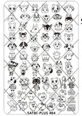 Satki Nail Stamping Plate 404 Animal Crossing Nail Art Tool