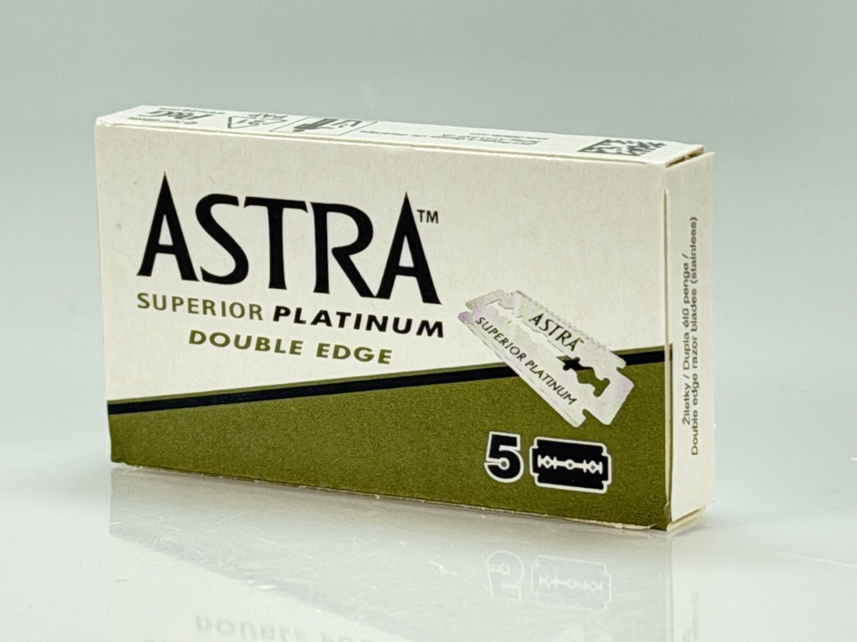 300 Astra Superior Platinum Double Edge Safety Razor Blades - Made in Russia
