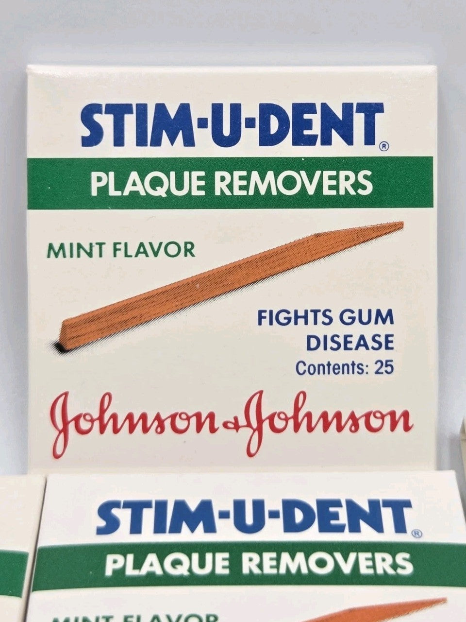 Lot of 5 Vintage 1989 Plaque Removers Mint Flavor - Oral Hygiene Tools