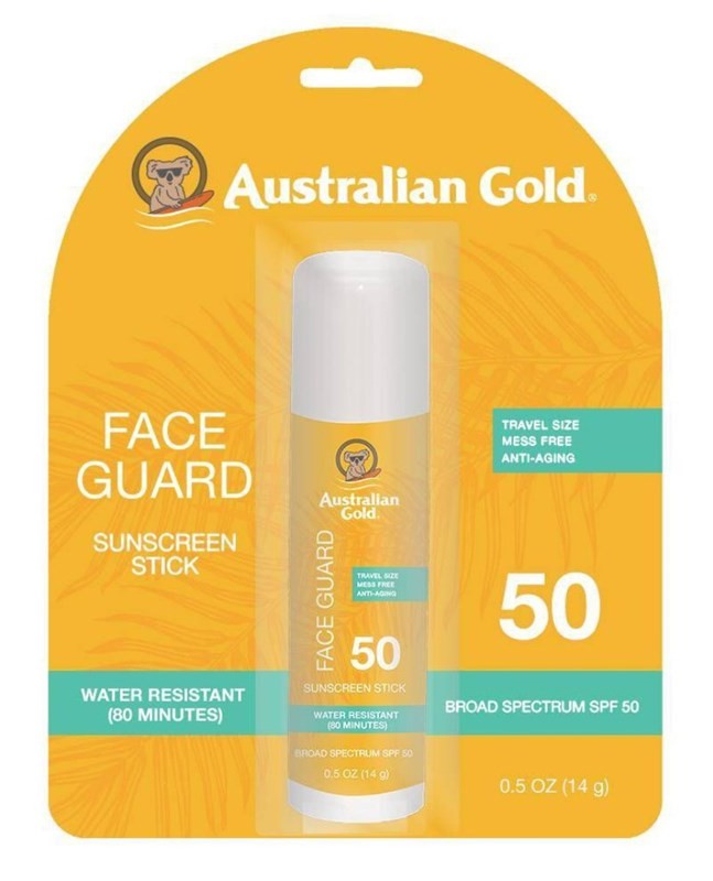 Australian Gold SPF 50 Face Stick Sunscreen 3 Pack - Water Resistant, Oil Free