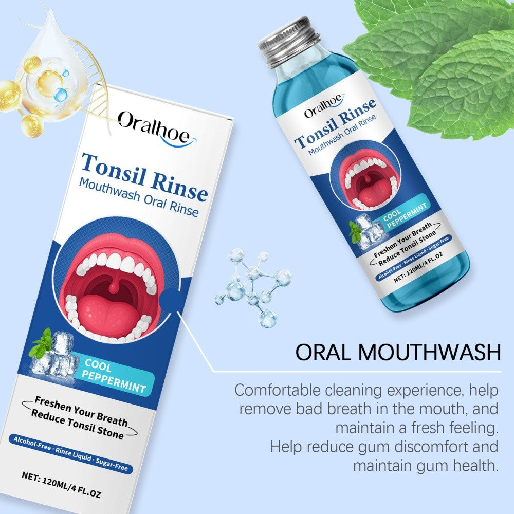 Natural Mouthwash for Fresh Breath & Tonsil Stone Removal 120ml