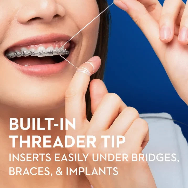 Dental Floss Threaders for Braces & Dental Work - 30 Count