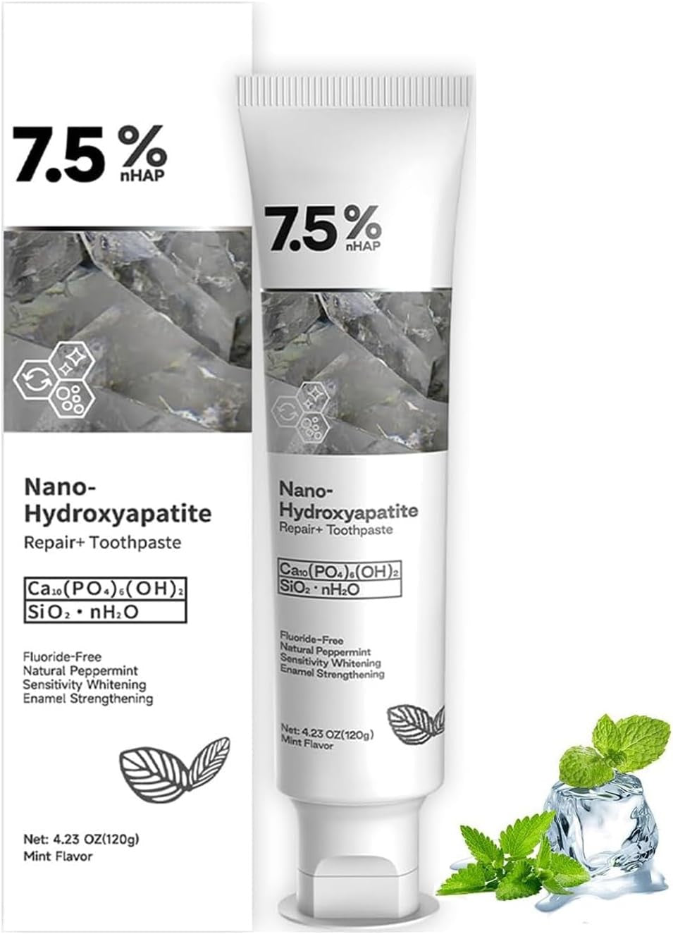 Hydroxyapatite Toothpaste for Sensitive Teeth - Deep Clean & Enamel Repair