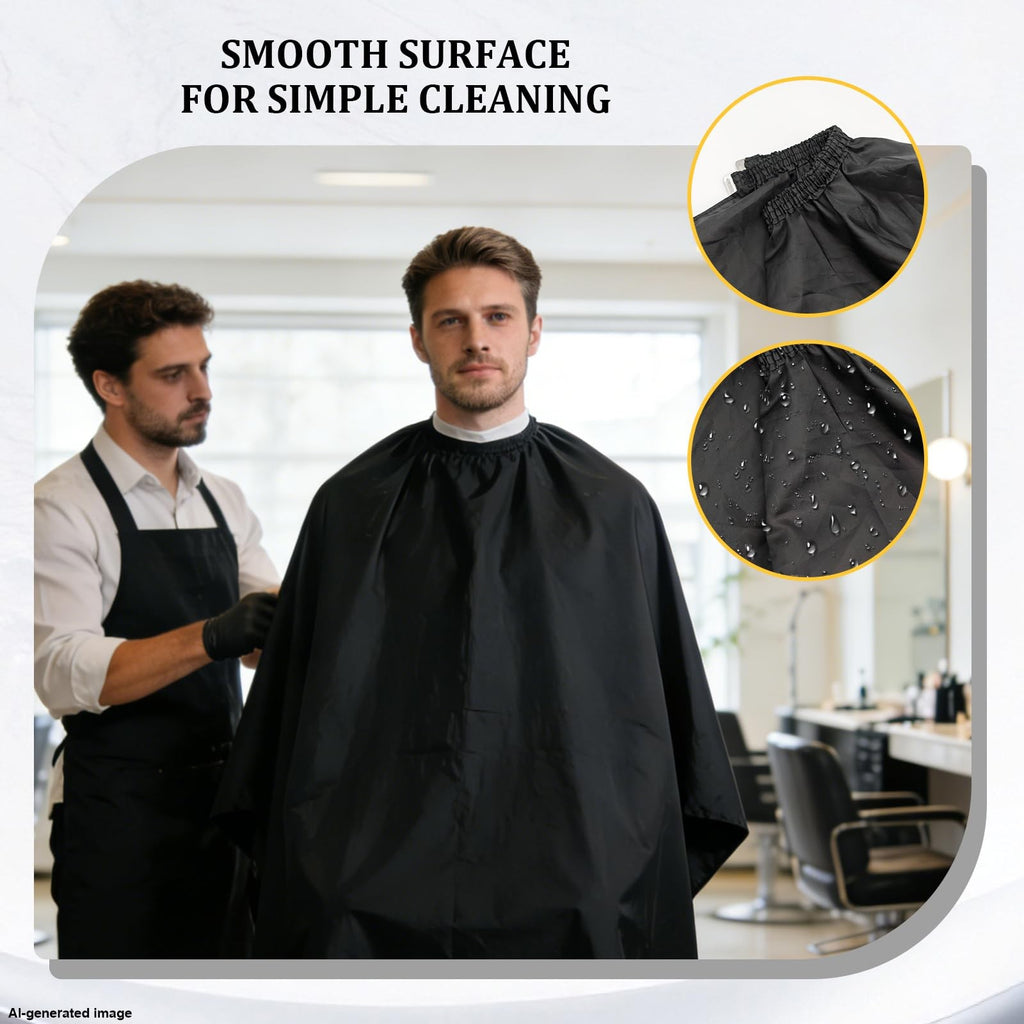 Barber Neck Duster Brush Set with Hair Cutting Cape - Hair Cleanup Kit