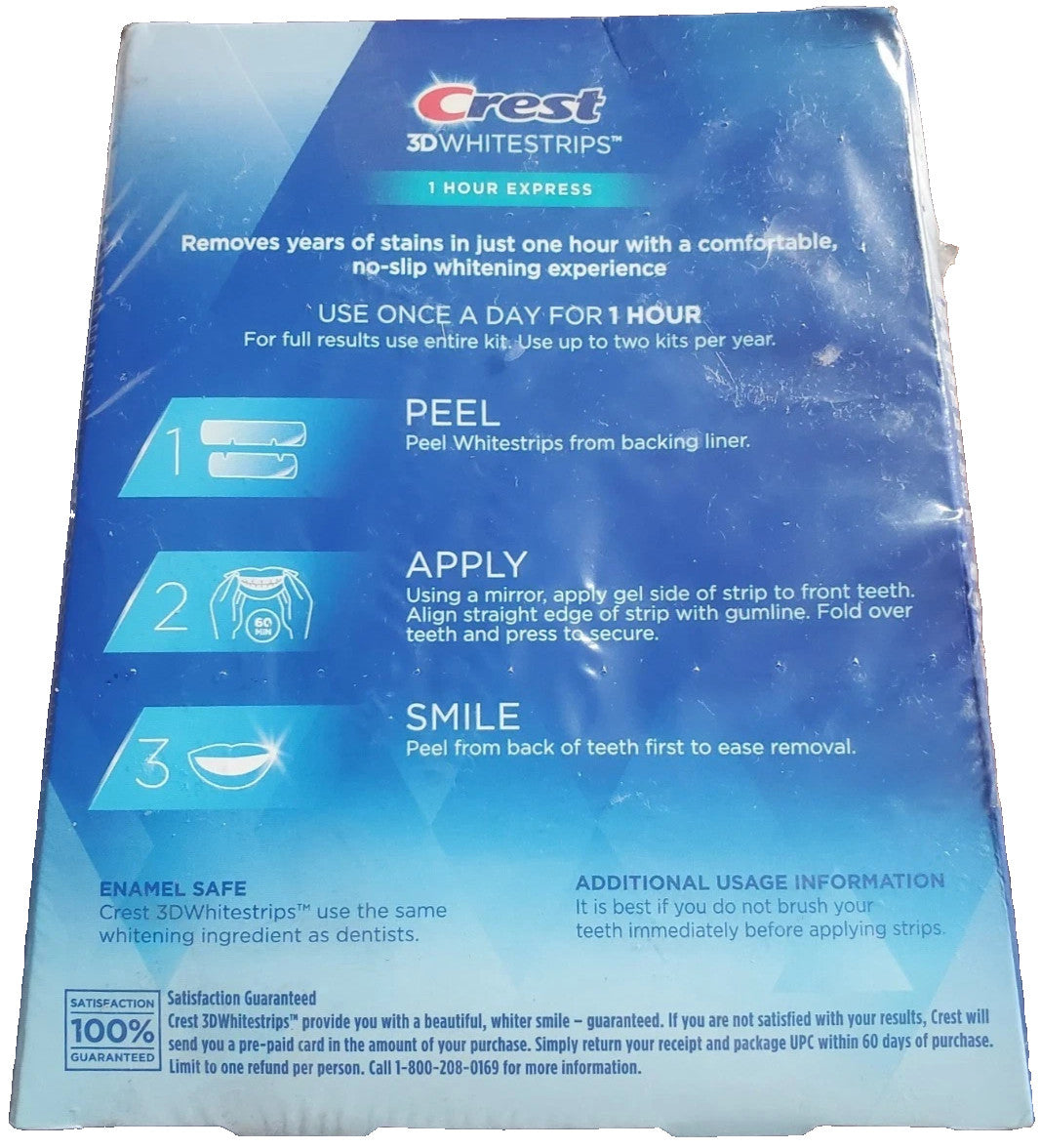 Strips 3D Whitestrips Express 10 Treatments Crest