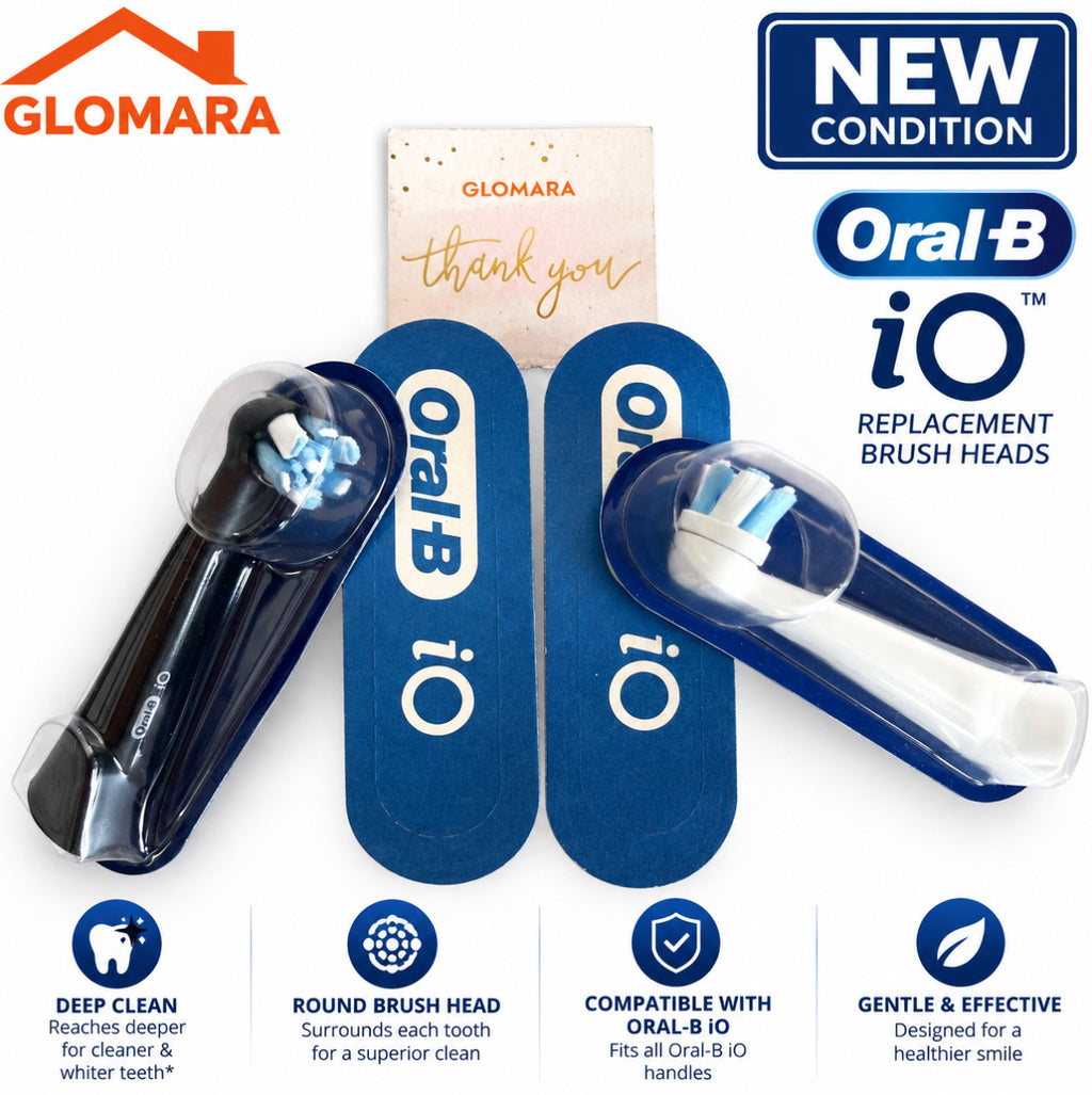 Oral-B iO Replacement Brush Heads 4 Pack Deep Clean Compatible for Electric Toothbrush