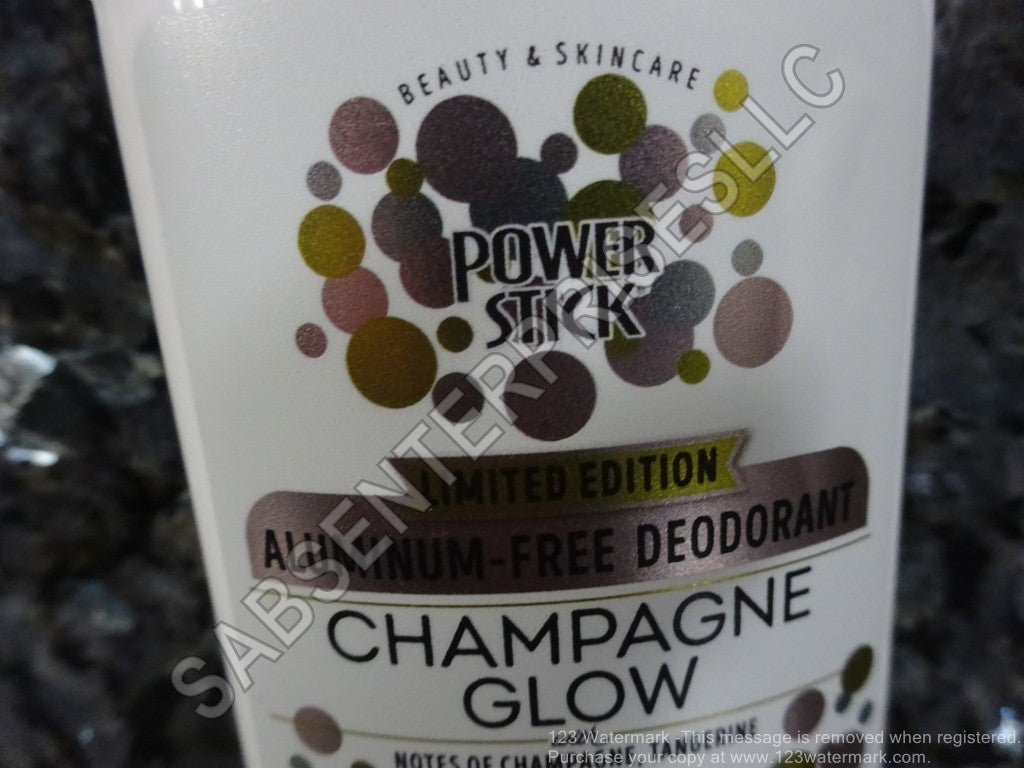 Power Stick Limited Edition Champagne Glow Aluminum Free Deodorant 2.25 oz. Set