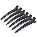 Extended Hair Clips for Styling Larger Sections - 6 Pack Black