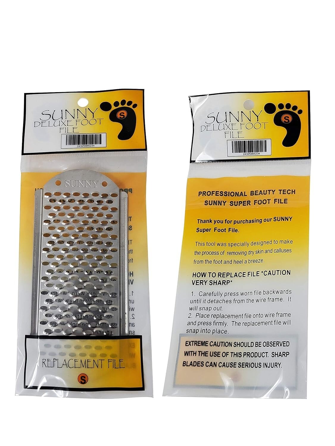 Pedicure Foot File Replacement Blades 3 Pack - Callus Remover Tools