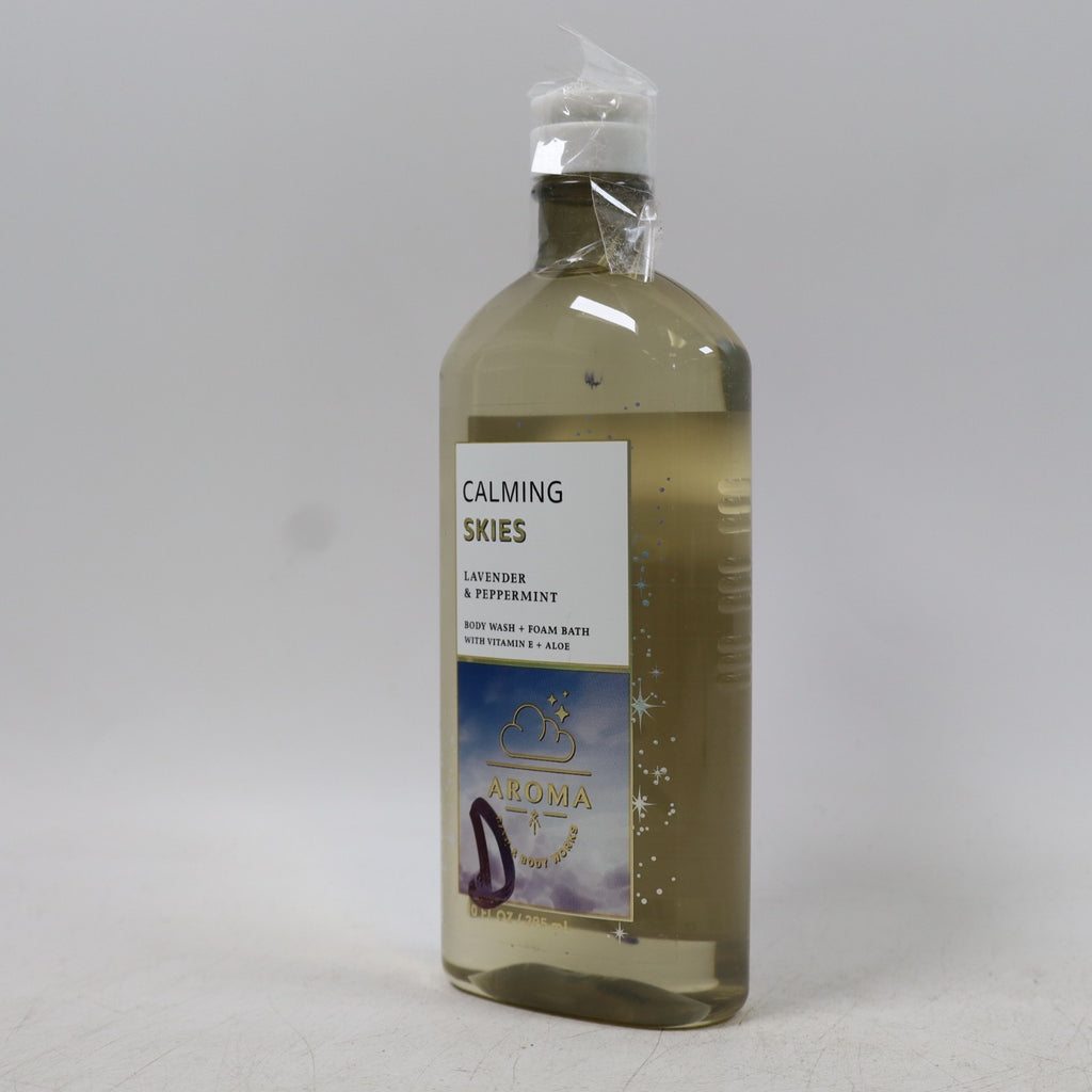 2-Pack Calming Skies Lavender & Peppermint Body Wash and Foam Bath Set