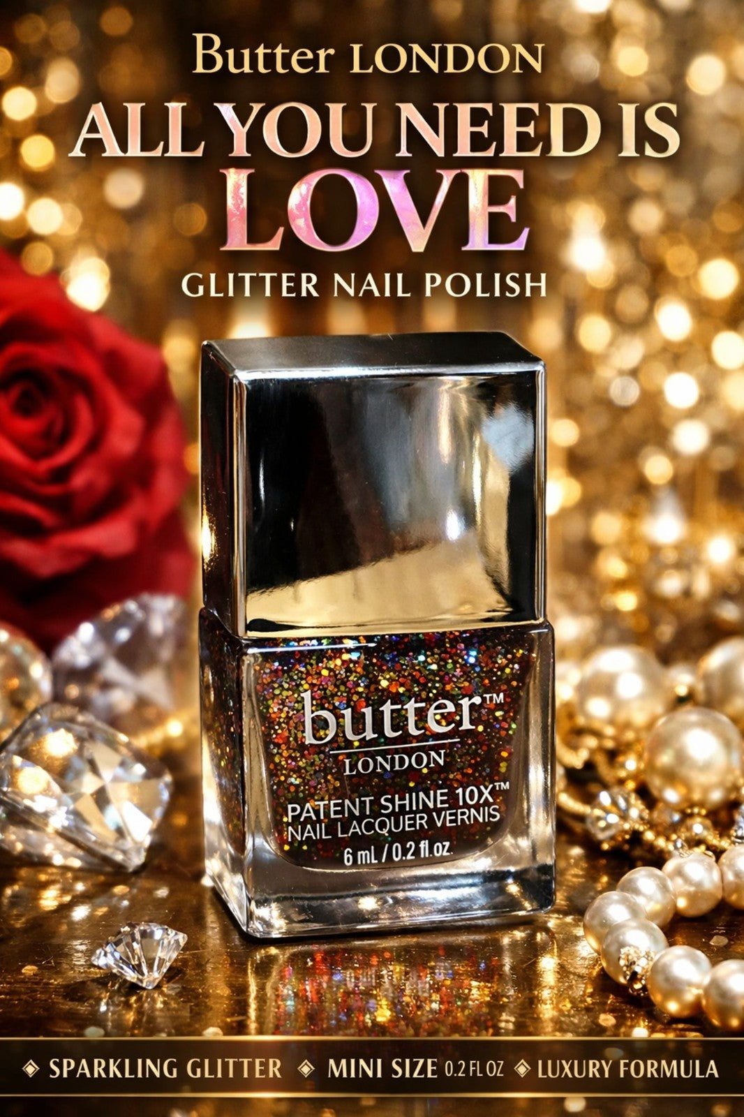 Butter London All You Need Is Love Nail Polish Mini 0.2 fl oz Travel Size