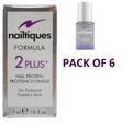 Nailtiques Formula 2 Plus Nail Strengthener for Problem Nails - 1/4 OZ Pack of 6