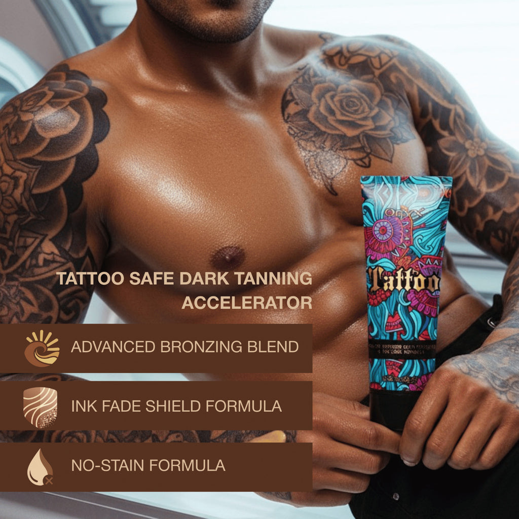 Onyx Tattoo Tanning Lotion Bronzing Accelerator with Tattoo Protection - 8.5/6.76 fl oz