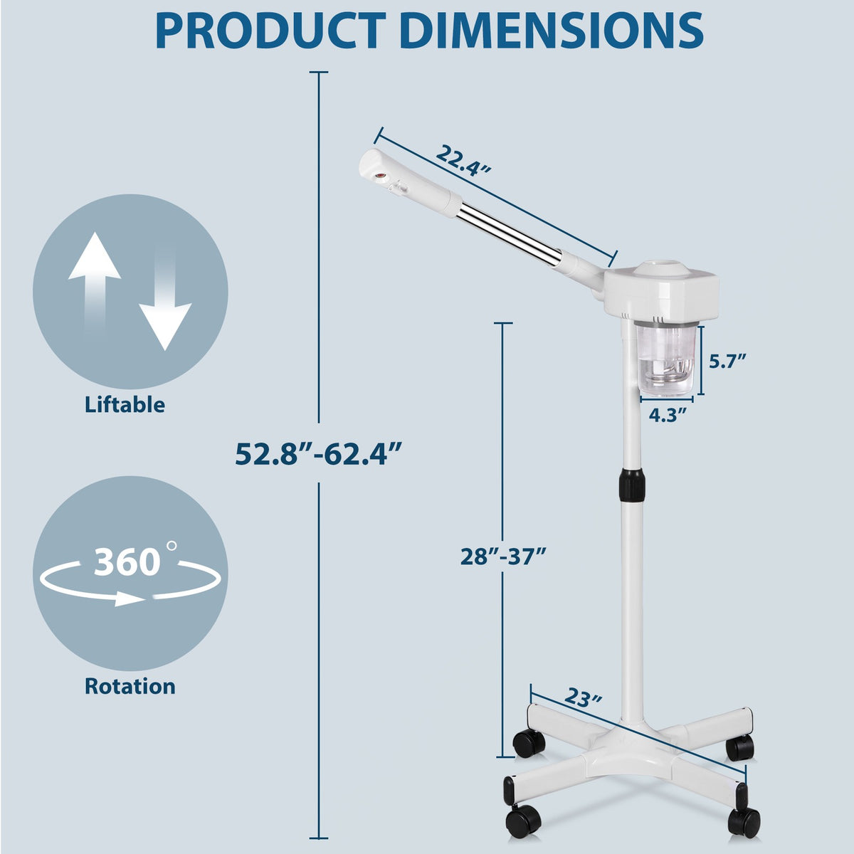 Professional Facial Steamer for Skin Hydration & Blackhead Removal