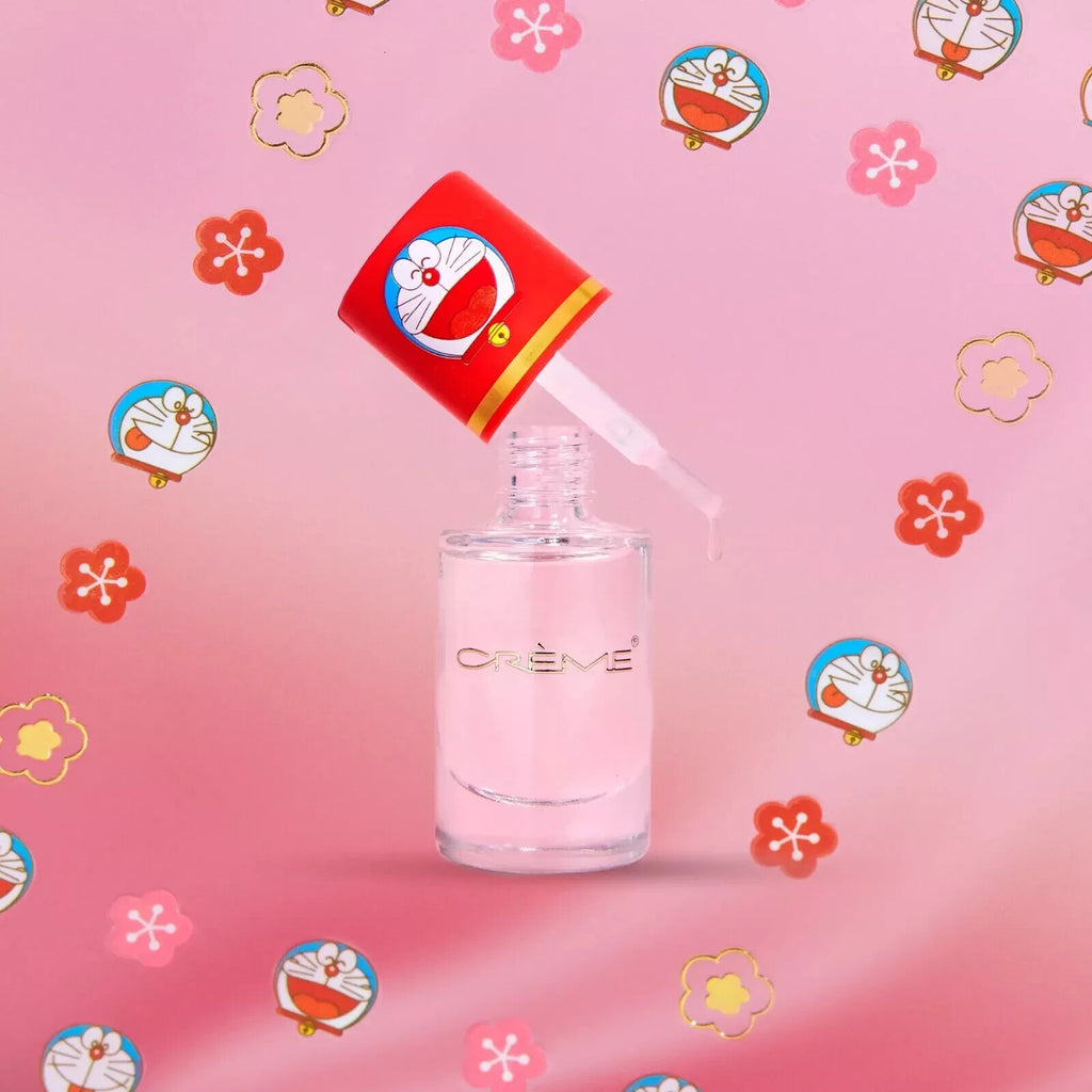 Doraemon Nail Decals & Clear Top Coat Kit for Cute Manicures