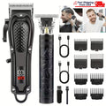 Electric Hair Clippers & Beard Trimmer Set for Men Cordless Grooming